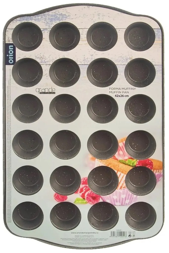 Orion Grande 24-darabos muffinsütő forma, 42 x 26 cm
