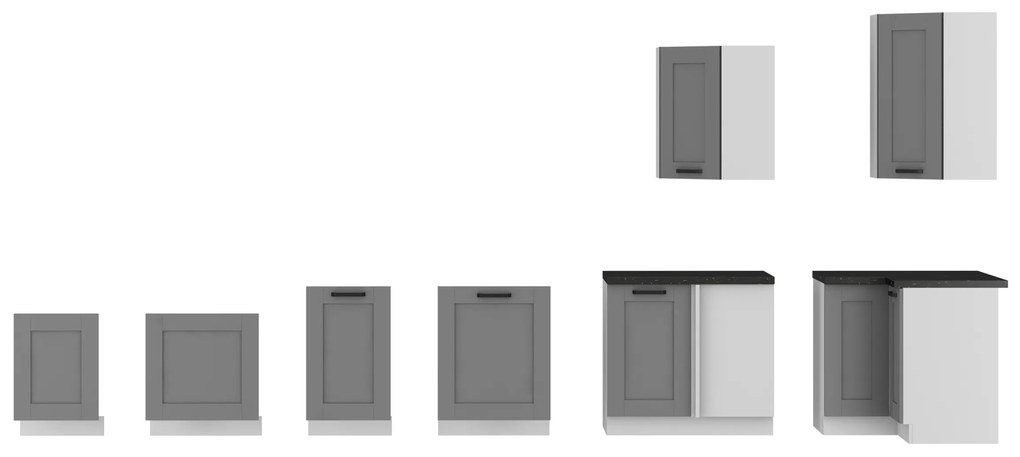 Felső konyhaszekrény Lucid 60 GU 36 1F (dustgrey + fehér). Akció -6%. 1045548