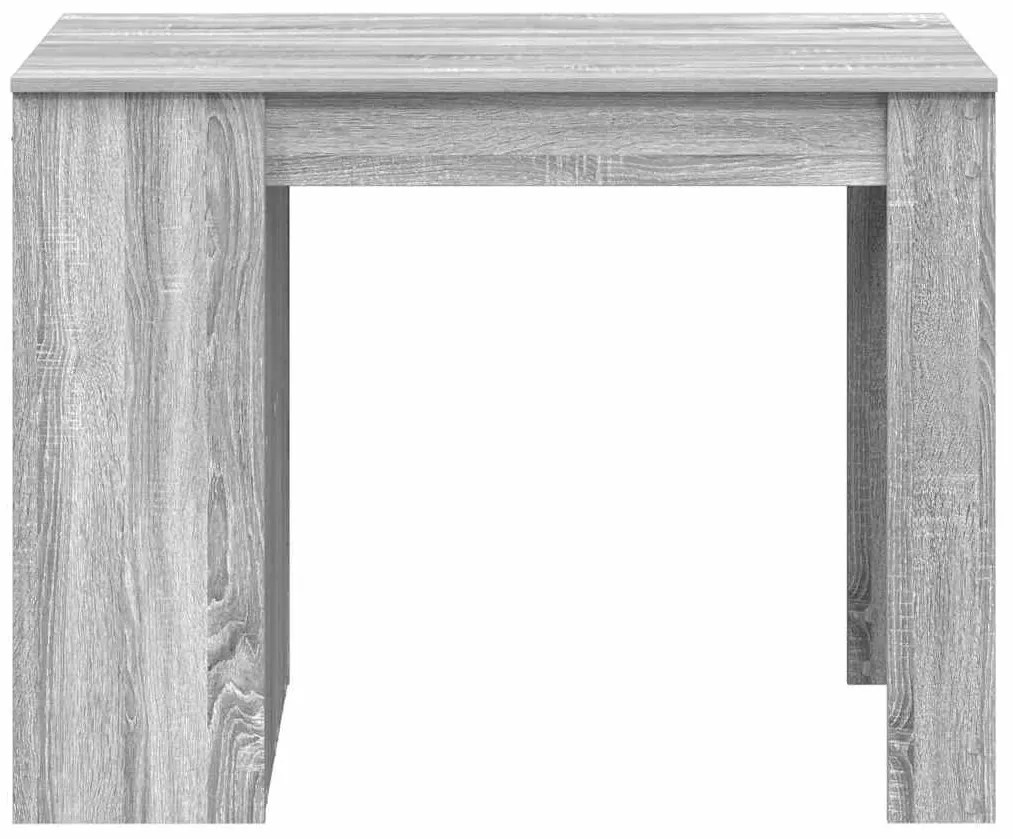 íróasztal fiókkal és polccal szürke sonoma 102x62x77,5 cm
