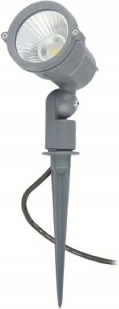 Rendl Gary Led spotlámpa tüskére szerelve, szürke, 10W, IP65, 3000K, 45°, 230V