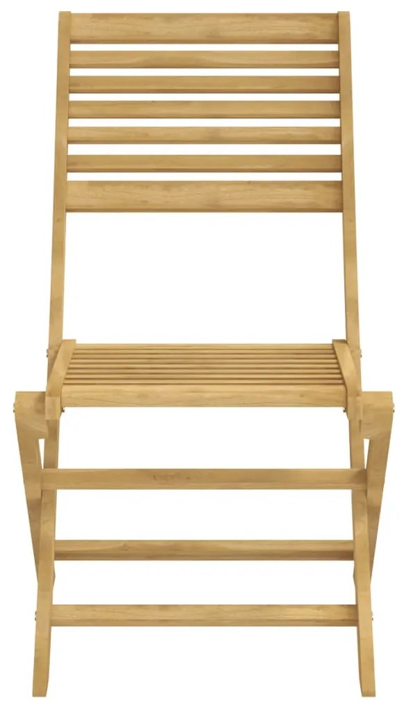 8 db összecsukható tömör akácfa kerti szék 48,5x61,5x87 cm