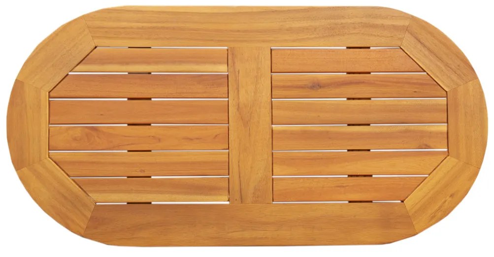 Asztallap 80x40x2,2 cm Ovális Tömör Fa Akác