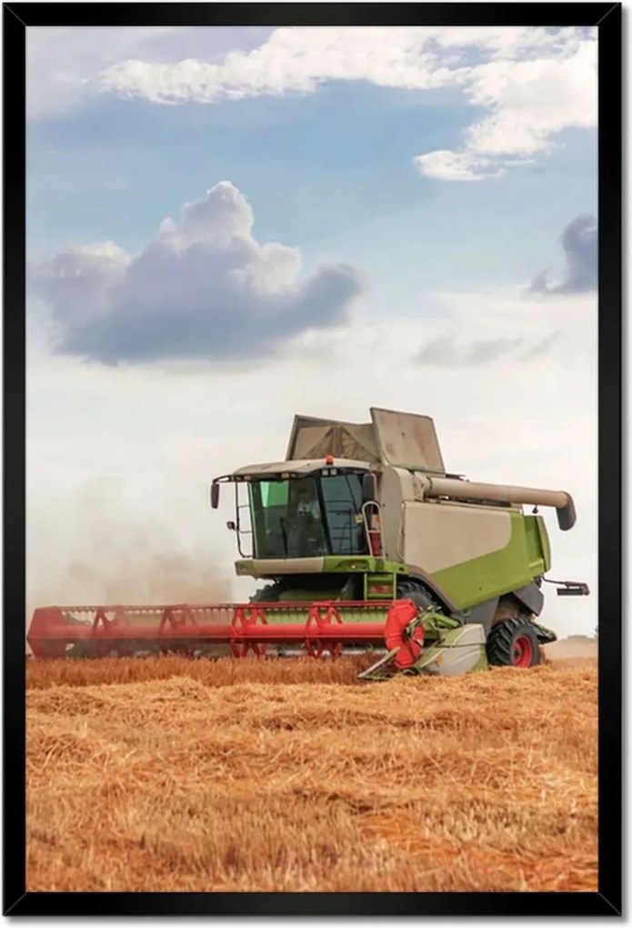 Poszterek keretben 40x60 Kombájn a gabonamezőn
