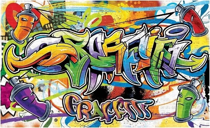 Ifjúsági Graffiti fotótapéta gyerekeknek 208x146