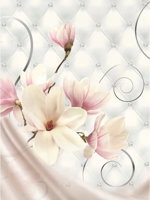 Fotótapéta Magnólia Elegancia és csillogás gyöngyházfényben 206x275 +ragasztó