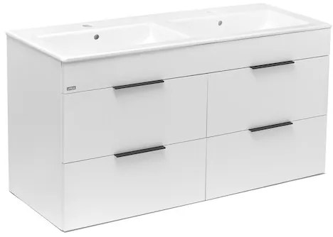 Jika Plan fürdőszobaszekrény mosdóval 120x44,1x62,2 cm fehér h4536621763001 PLAN120ZBI