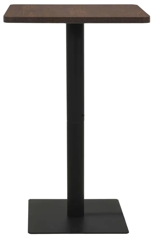 sötétbarna bisztróasztal 78,5 x 78,5 x 107 cm