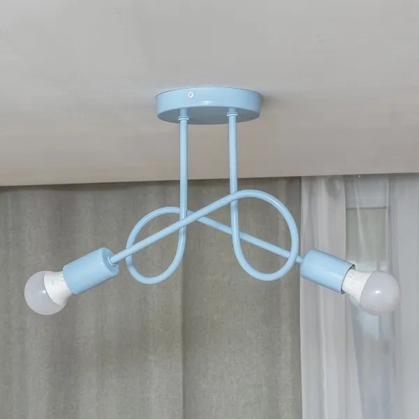 OXFORD felületre szerelt csillár 2xE27/15W/230V kék