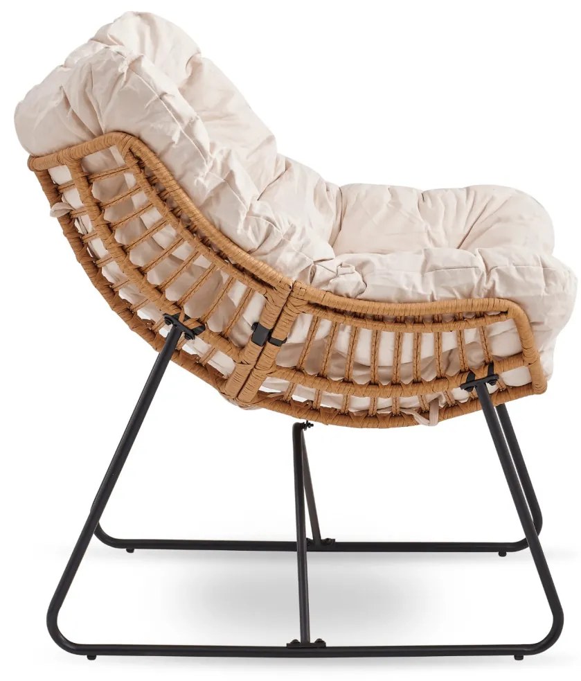 Fotel Wypoczynkowy FIN Beżowy