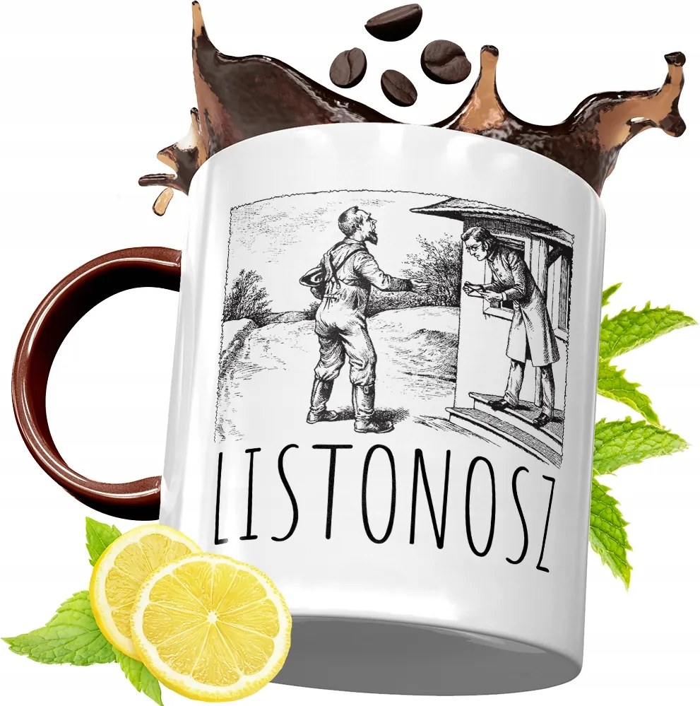 Bordó Bögre Postásnak Születésnapra Ajándék fényképes nyomattal