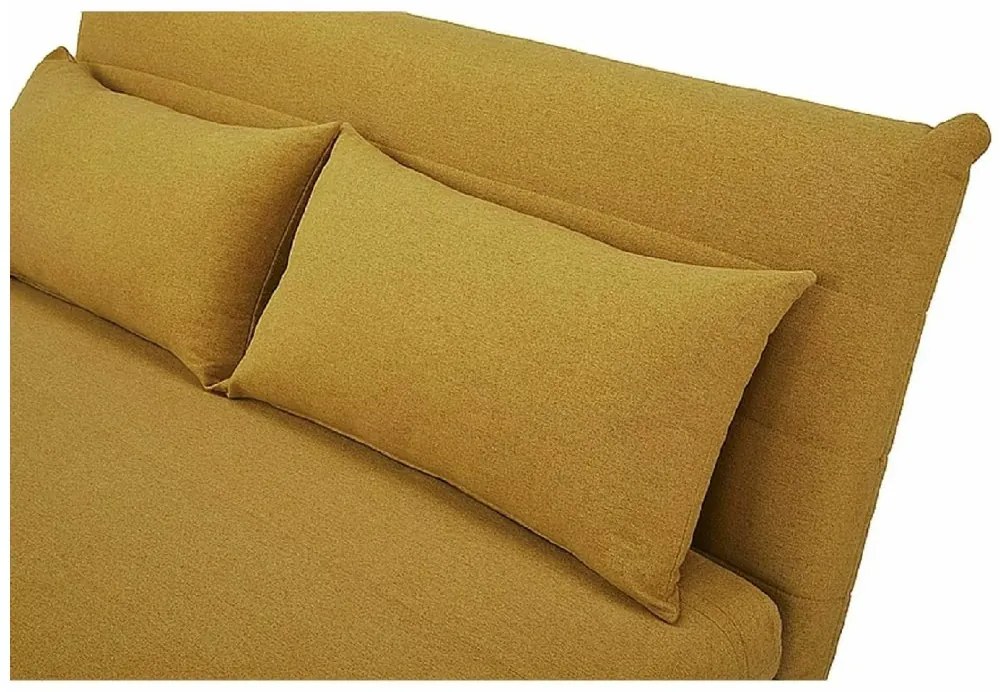 Mustársárga kinyitható kanapé SPIKE II