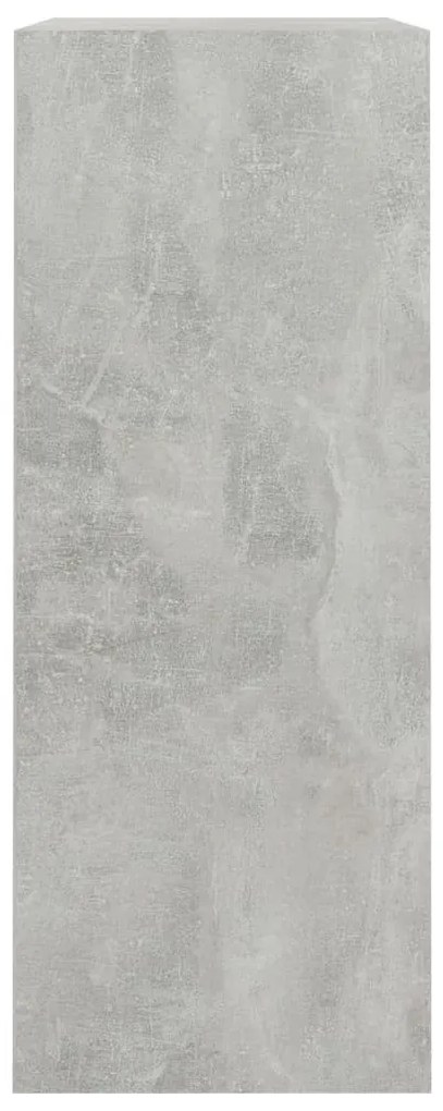 2 szintes betonszürke forgácslap könyvszekrény 80x30x76,5 cm