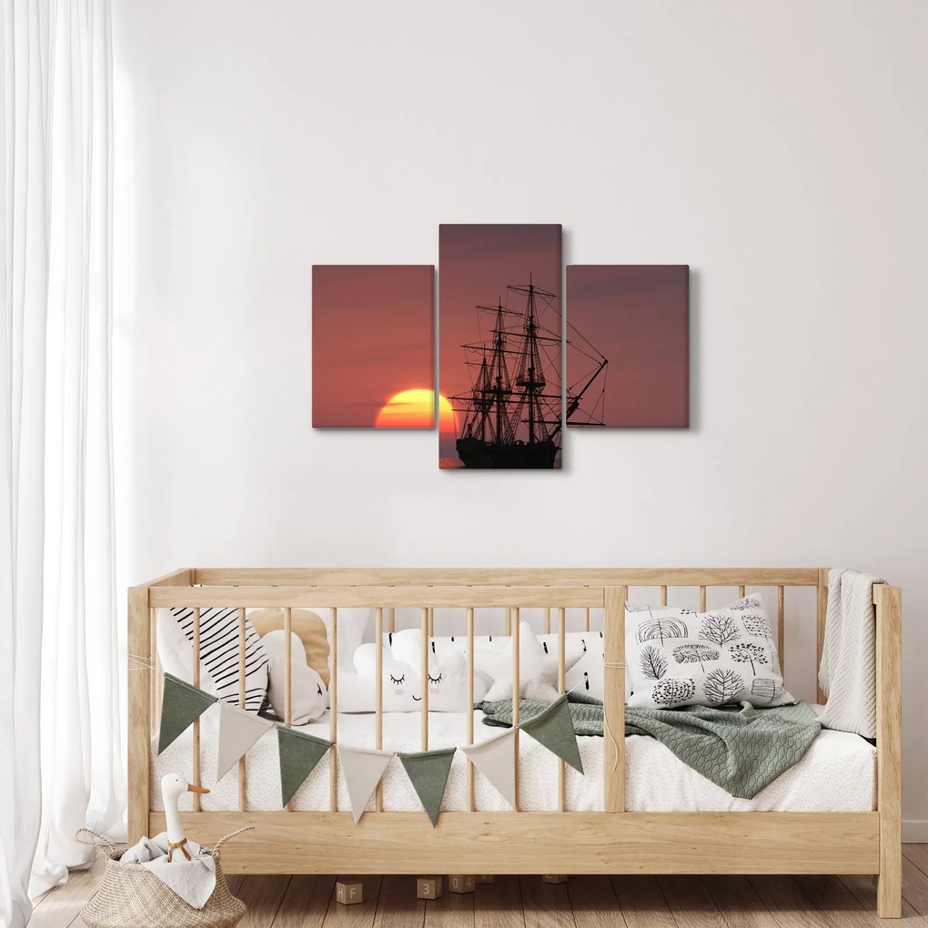 Kép - Középkori hajó (90x60 cm)