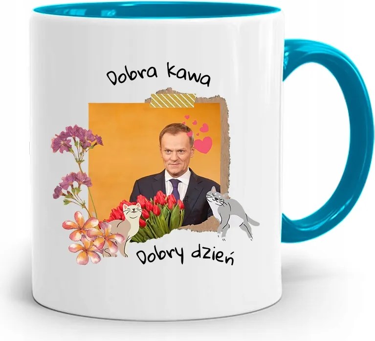 Bögre Kék Donald Tusk Po Platform Ajándék