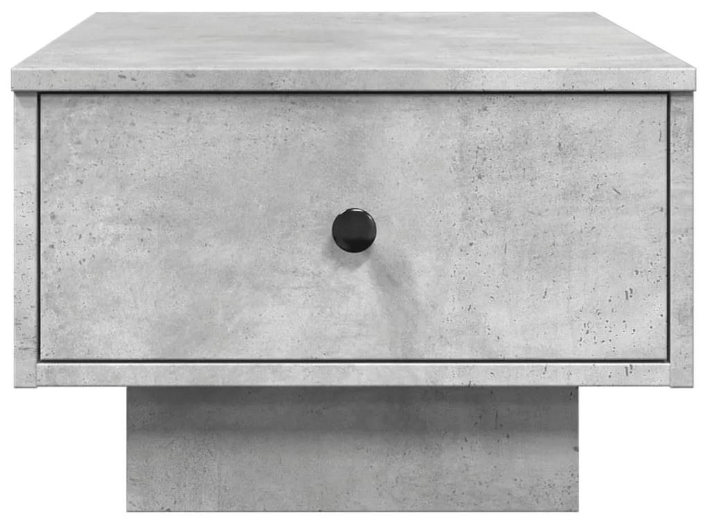 Betonszürke szerelt fa dohányzóasztal 60 x 45 x 31 cm