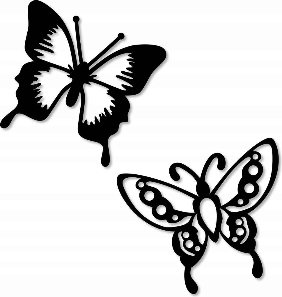 Pillangók A Falon Fa Dekoráció Áttört Panel Áttört Kép 3D Képek