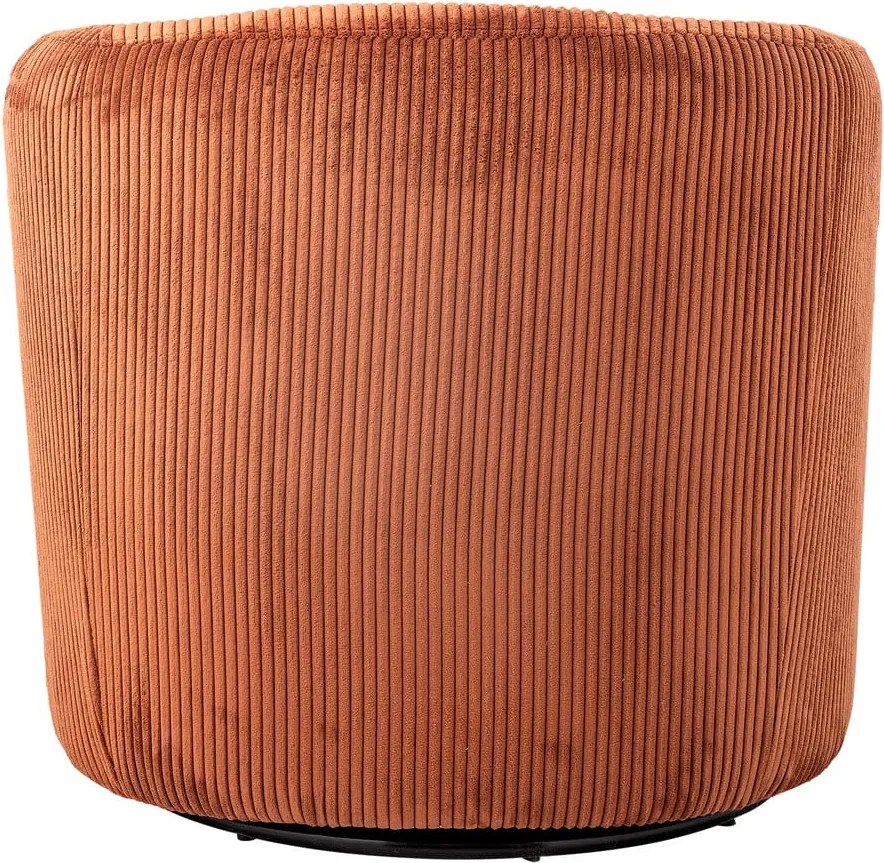 Narancssárga kordbársony füles fotel Pradi – Bloomingville