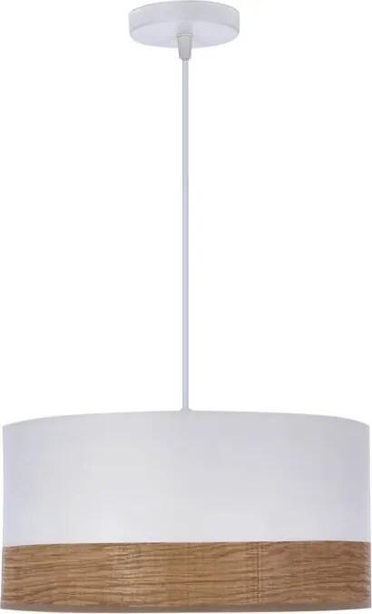Candellux Porto Függőlámpa Fehér 1X60W E27 Lámpabúra Fehér+dió 31-216