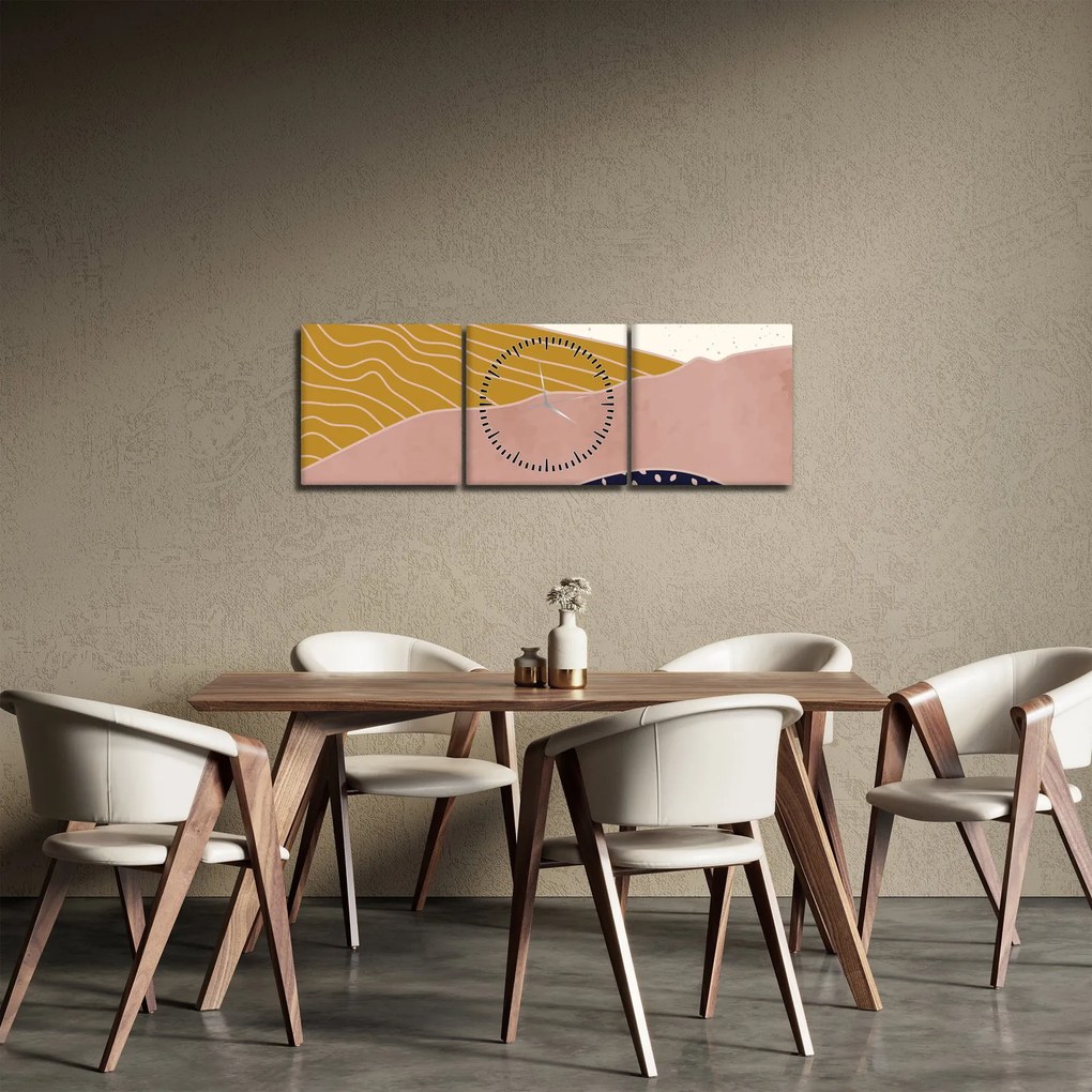 Kép - Napkelte (órával) (90x30 cm)