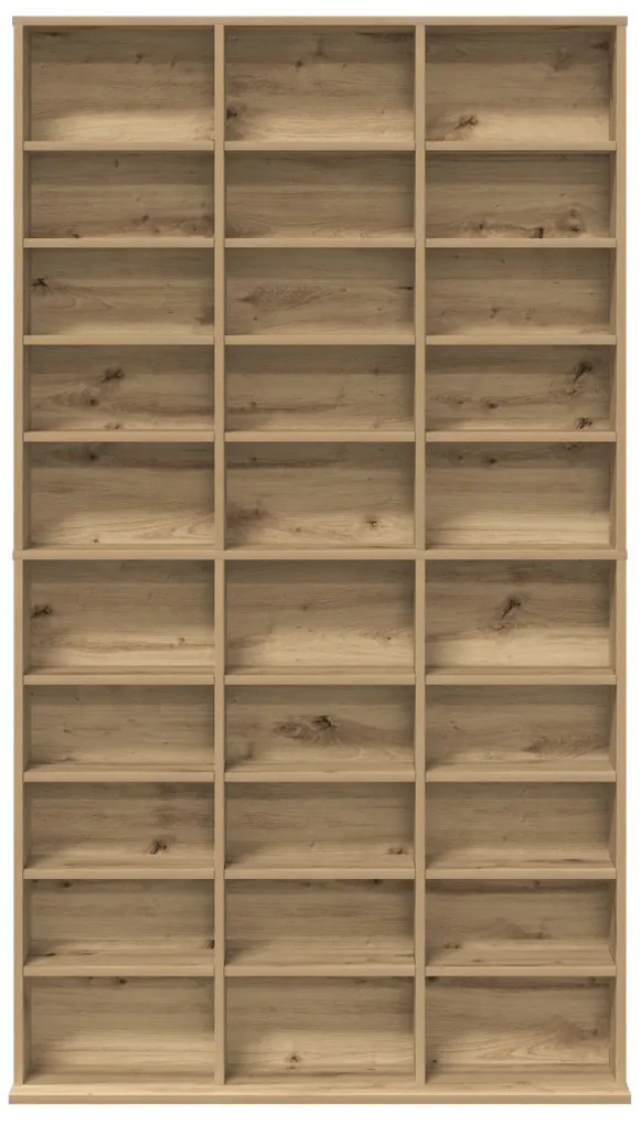 CD Szekrény Artisan Tölgyből - 101x23x177.5 cm Mérnöki Fából