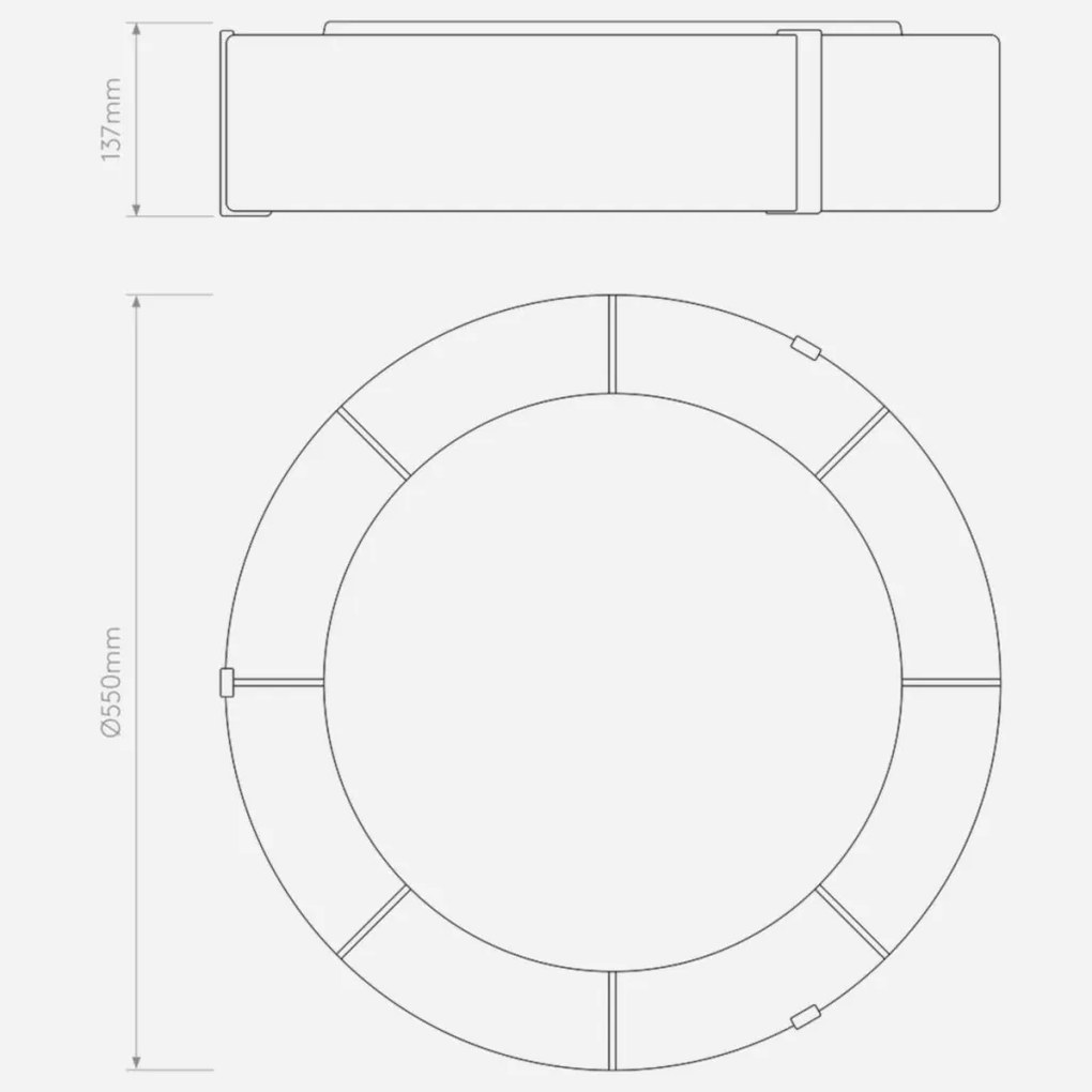 ASTRO LIGHTING 1463002 SALINA Ernyős Mennyezeti Lámpa Fehér E27 IP20