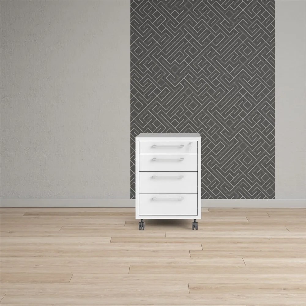 Fehér zárható szekrény 48x68 cm Prima – Tvilum