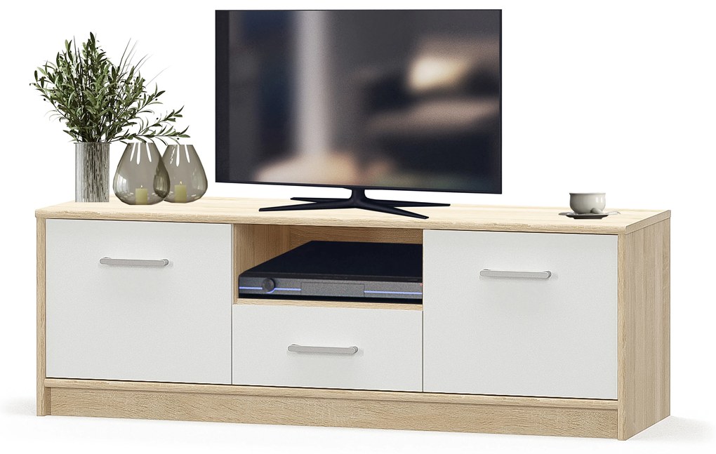 TV asztal Terrell (szonoma tölgy + fehér). 1053287
