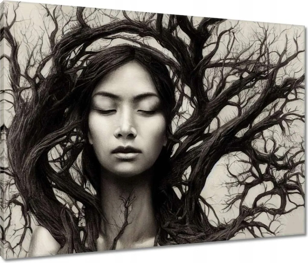 Vászonkép 80x60 Anya természet Nő