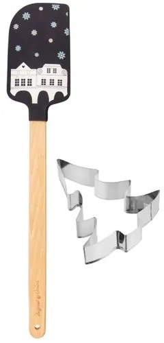 Orion Szilikon spatula Domky formával, kék