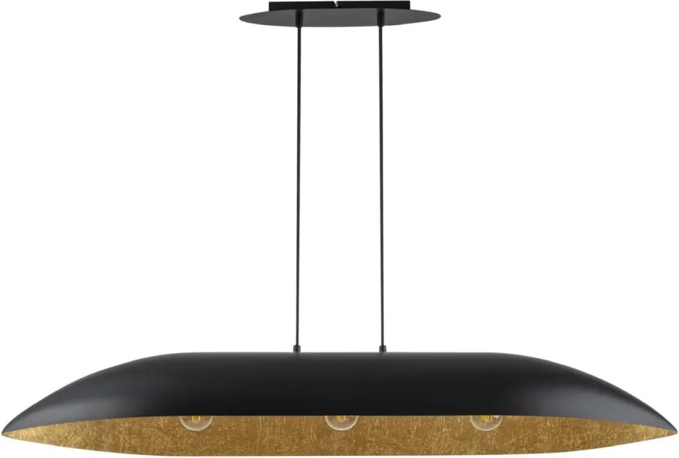 SIGMA LIGHTING 40632 GONDOLA Modern Függesztett Lámpa Fekete, Arany E27 IP20