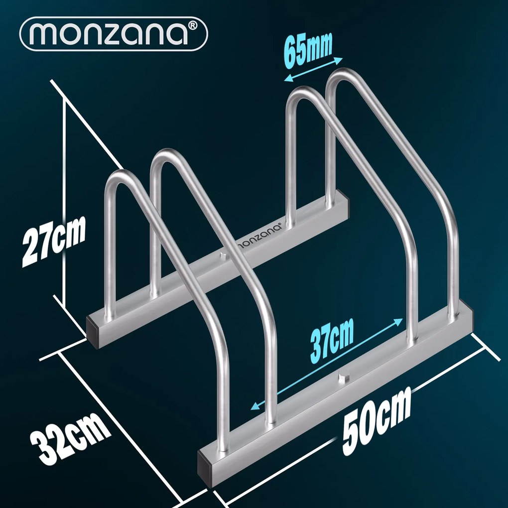 monzana® Állvány 2 kerékpárhoz - 50x32x27 cm