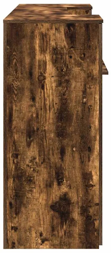 recepciós pult füstös tölgy 200x50x103,5 cm szerelt fa