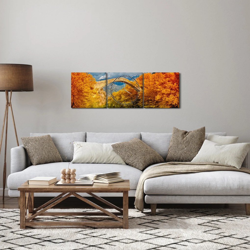 Kép - Konitsa híd (órával) (90x30 cm)