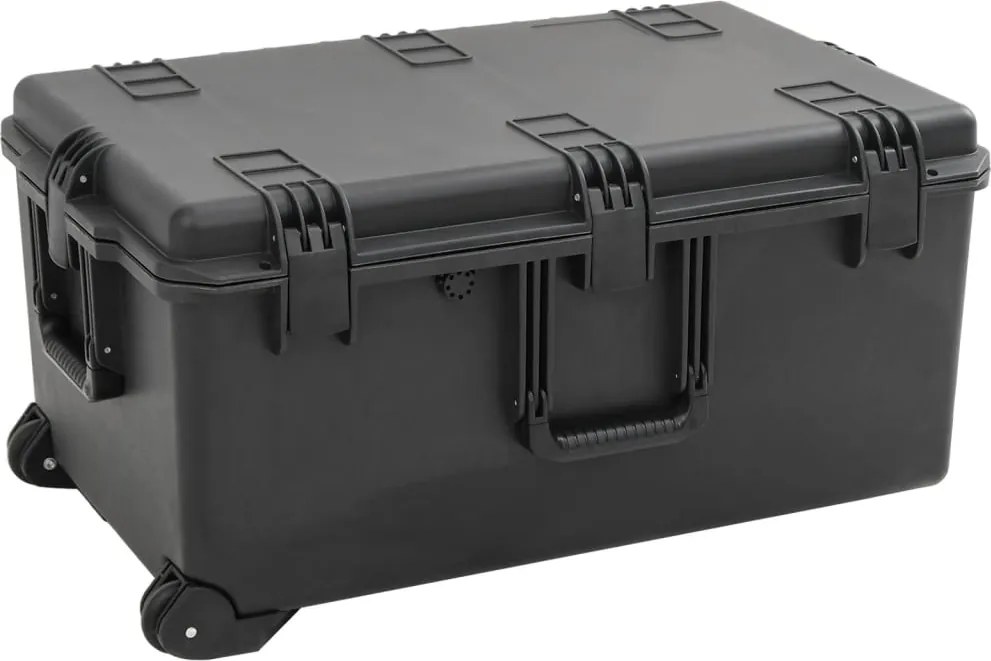 vidaXL fekete PP hordozható repülős tok 79,5 x 52 x 39 cm