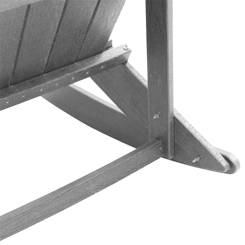 Adirondack hintaszék Világosszürke 73.5x92x90 cm HDPE