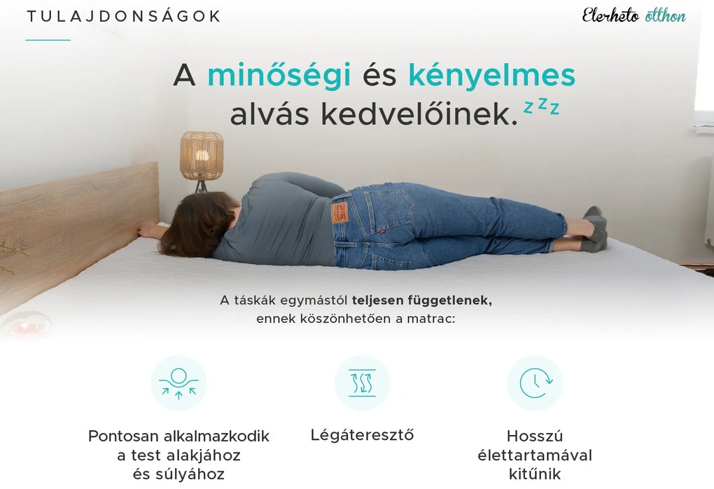Kókusz matrac COCO MAXI 20 cm 90 x 200 cm Matracvédő: Matracvédő nélkül