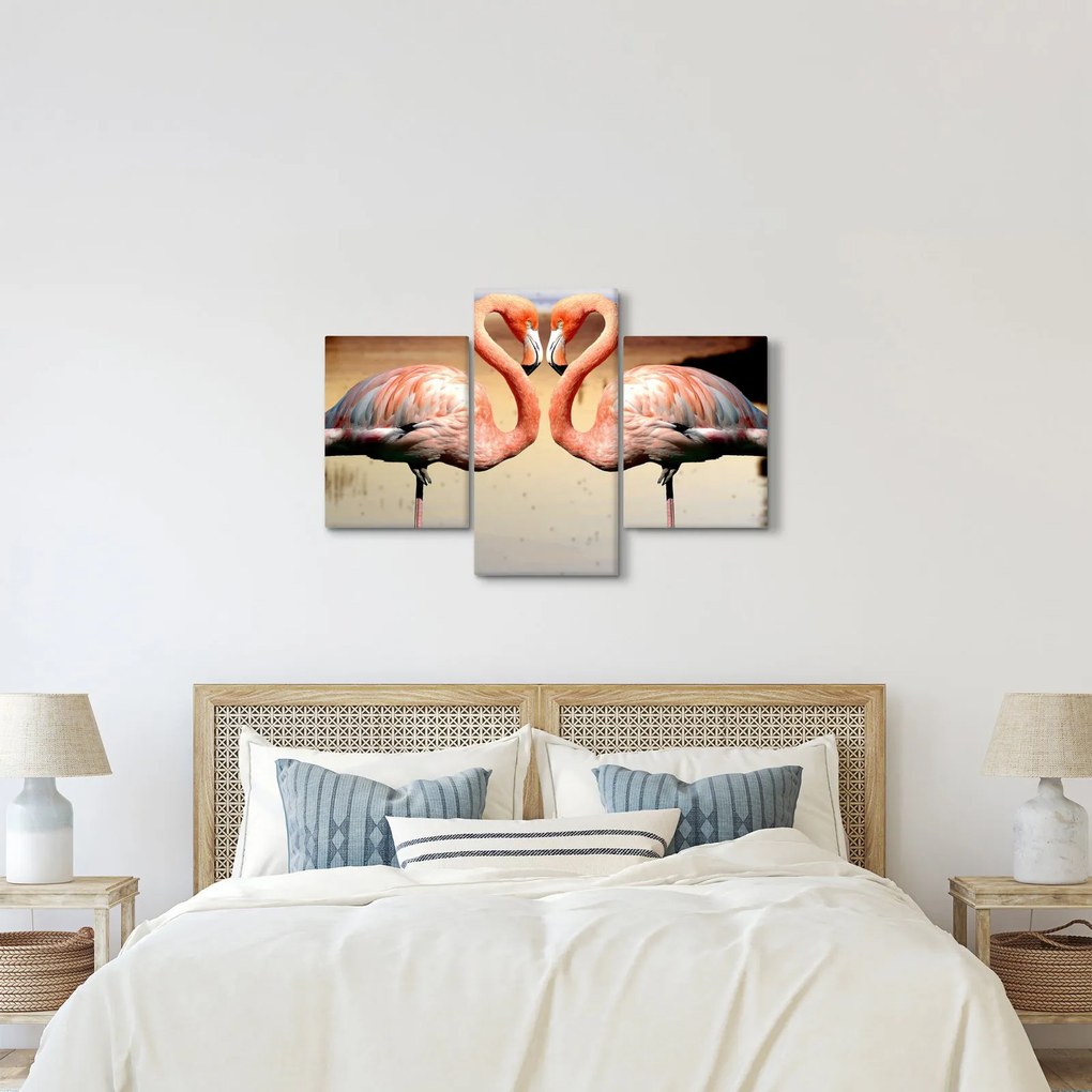 Kép - két flamingó (90x60 cm)