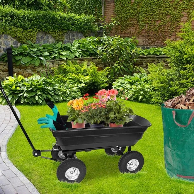 GARDENLINE Kerti kocsi fekete