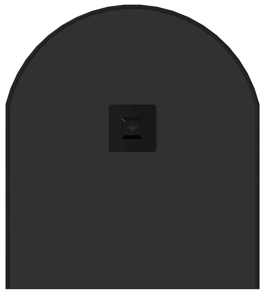 fekete ovális falitükör 80x35 cm