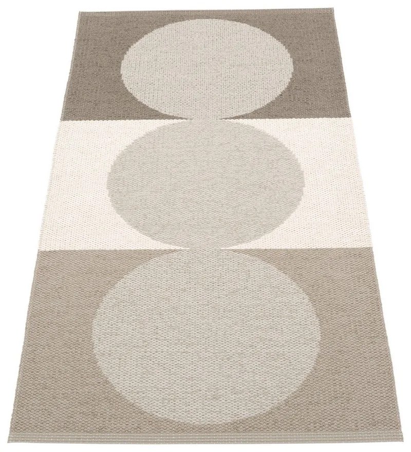 Szürke-krémszínű kültéri-beltéri szőnyeg 70x140 cm Otto Clay – Pappelina