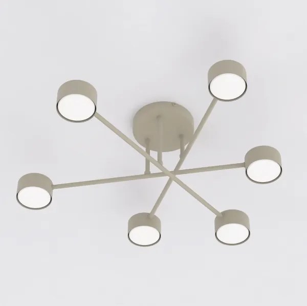 Felületre szerelt csillár HALO 6xGX53/10W/230V bézs