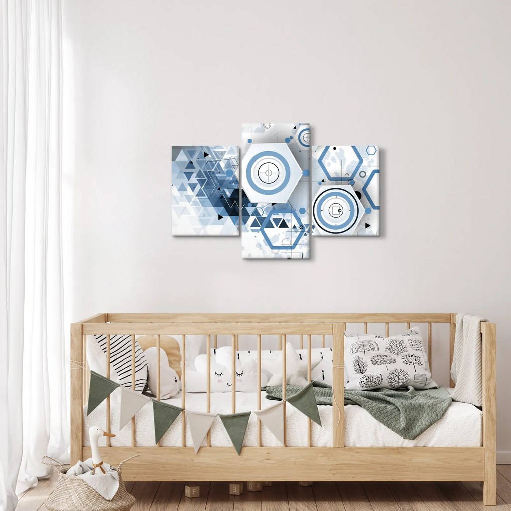 Kép - Geometriai absztrakció (90x60 cm)