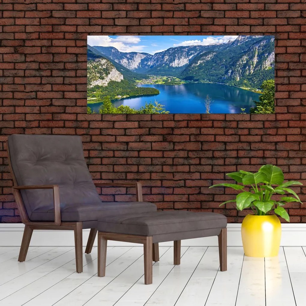 Kép - Hallstatt tó, Hallstatt, Austria (120x50 cm)