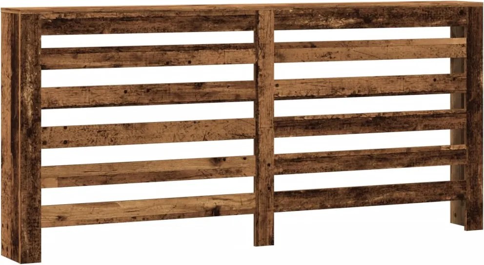 vidaXL antik fa színű szerelt fa radiátorburkolat 175 x 20 x 82 cm