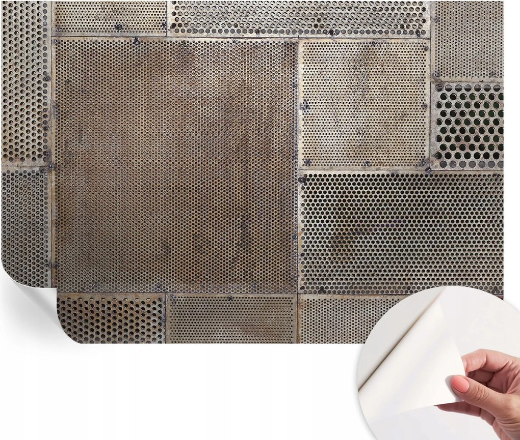 Fotótapéta Öntapadós Dekoratív tapéta Metál minták 152x104 cm