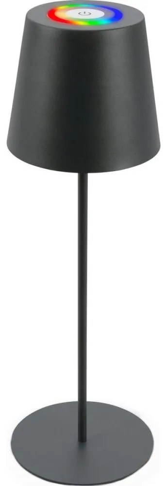 Briloner 7507015 - LED RGBW dimmelhető, újratölthető asztali lámpa LED/2,5W/5V IP44 antracit
