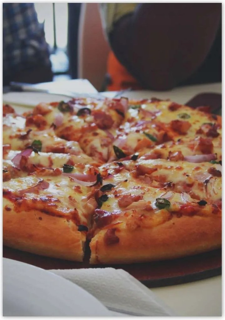 Poszterek 70x100 Pizza darabokban