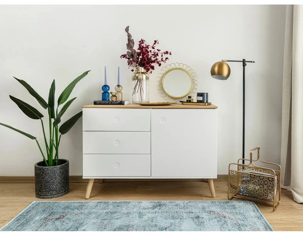 Lara Aqua kék viszkóz szőnyeg, 120 x 170 cm - Universal