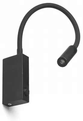 RED - Design Rendl - R12945 - EKE LED/3W/230V flexibilis fekete lámpa