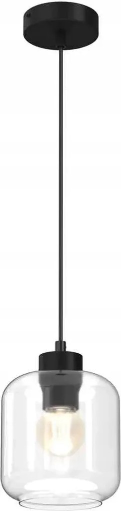 Függő lámpa spot fekete üveg lámpabúra asztal fölé Milagro bár